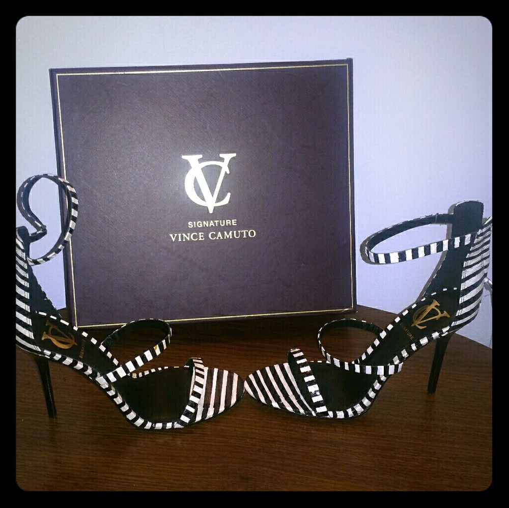 Vince Camino Zebra print sandal